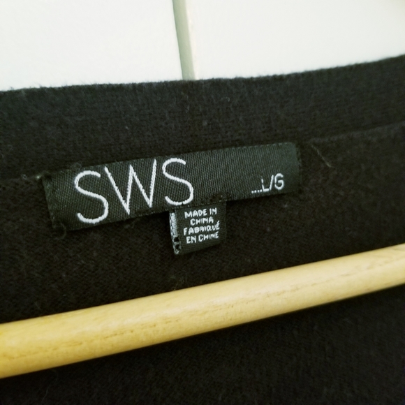 3/$45 | SWS Black Cotton Cardigan Sweater - Picture 4 of 5